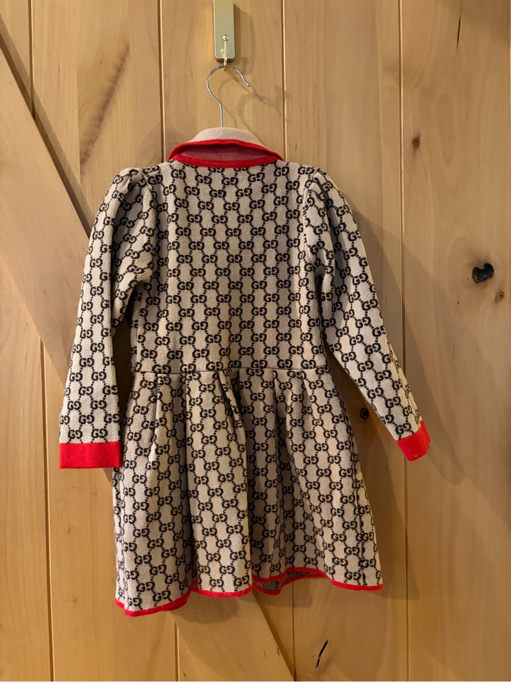 Gucci Girls Toddler Monogram Dress - Picture 6 of 9